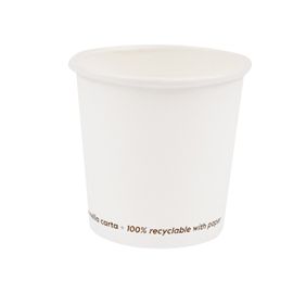 50 Bicchieri in carta 100ml bianco Signor Bio