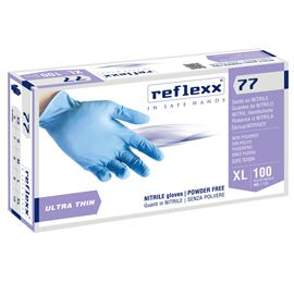 Conf 100 Guanti In Nitrile R77100 taglia XL azzurri Reflexx
