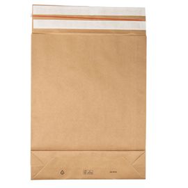 100 Sacchetti a fondo quadro E-Green carta kraft avana 40x50x10 +10 cm