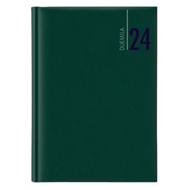 Agenda settimanale 2027 dim.17x24cm cop. in carta imbottita verde