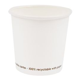 50 Bicchieri in carta 200ml bianco Signor Bio