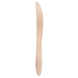 100 Coltelli monouso in legno 16,5cm Signor Bio