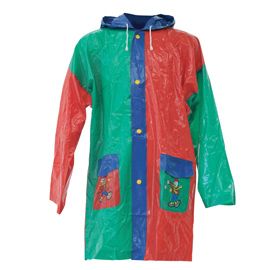 Impermeabile bambino in PVC multicolor taglia 6-8 anni (delist