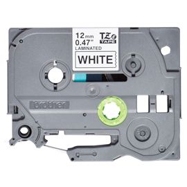 Brother Nastro laminato Nero/Bianco 12MM x 4mt -TZE231S