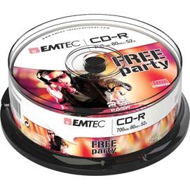 CD-R EMTEC 80MIN/700MB 52x SPINDLE (kit 25pz