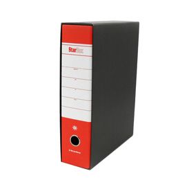 Registratore STARBOX f.to protocollo dorso 8cm rosso STARLINE