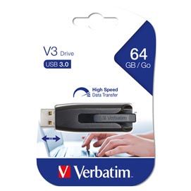MEMORIA USB 3.0 SUPERSPEED - STORE 'N' GO V3 USB DRIVE 64GB (NERO