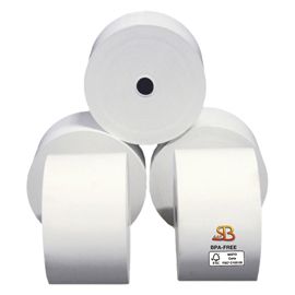 Rotolo carta termica BPA free 70gr neutra 57mmx85mt D87mm RICEVUTE CARBURANTE