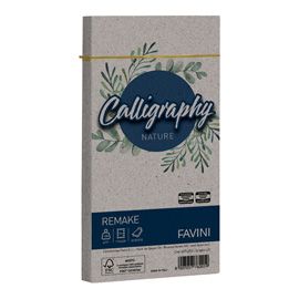 25 buste Calligraphy Remake 120gr 110x220mm scoglio Favini