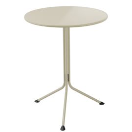 Tavolo basso ribaltabile avorio tondo H 75cm Lemon