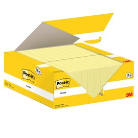 Cf. 18+6pz blocco 100fg.Post-it® Notes 38x51mm 653-CY-VP24 giallo Canary