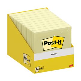 Cf. 10 blocchetti c/film 100fg Post-it® Notes 6820-CY-W10 76x76mm giallo canary