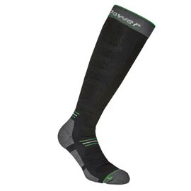 Pack 2 paia calze lunghe tecniche Zenith tg M (40-43 nero/verde fluo U-Power