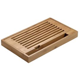 Tagliere antibriciole in bamboo 40x24x4cm Leone
