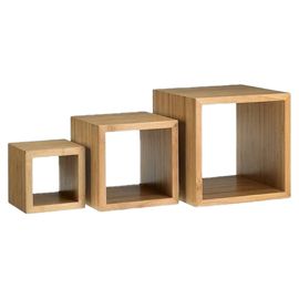 Set 3 alzate buffet Cubo misure assortite bamboo Leone