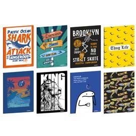 Maxiquaderno A4 20fg+1 80gr 1 rigo Teen Boy Blasetti