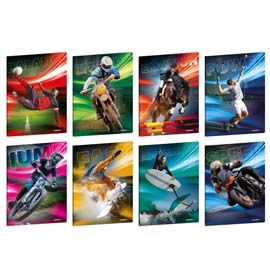 Maxiquaderno A4 20fg+1 80gr 4mm c/margine Sport Emotions Blasetti