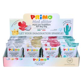 Expo 24 panetti 250gr Mod glitter colori assortiti Primo