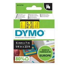 NASTRO DYMO TIPO D1 (6MMX7MT NERO/GIALLO 436180