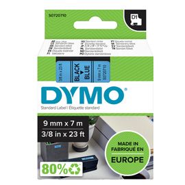 NASTRO DYMO TIPO D1 (9MMX7M NERO/BLU 409160
