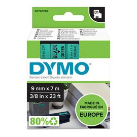 NASTRO DYMO TIPO D1 (9MMX7M NERO/VERDE 409190