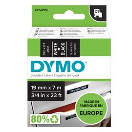 NASTRO DYMO TIPO D1 (19MMX7MT BIANCO/NERO 458110