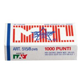 SCATOLA 1000 PUNTI ZENITH 515/8 (24/8 IN ACCIAIO NATURALE