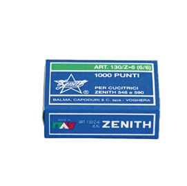 SCATOLA 1000 PUNTI ZENITH 130/Z6 (6/6 IN ACCIAIO ZINCATO