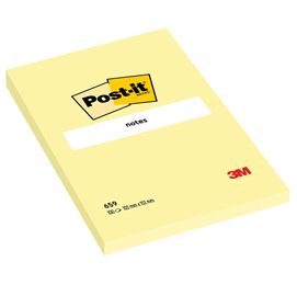 BLOCCO 100fg Post-it® Giallo Canary 102x152mm 659