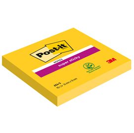 BLOCCO 90foglietti Post-it® Super Sticky 654-S 76x76mm GIALLO ORO
