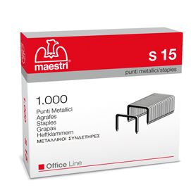 SCATOLA 1000 PUNTI S15 (23/15 IN ACCIAIO RO-MA