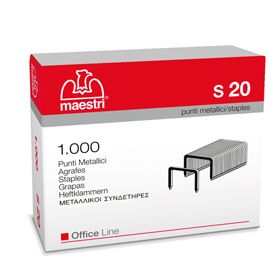 SCATOLA 1000 PUNTI S20 (23/20 IN ACCIAIO RO-MA