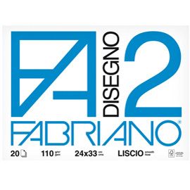 BLOCCO FABRIANO2 (24X33CM 20FG 110GR LISCIO 4 ANGOLI