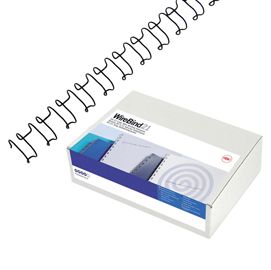 Scatola 100 dorsi spirale metallo IBIWIRE 6mm argento 21 anelli