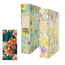 Cartella progetti con elastico 24x34cm dorso 7cm Pigna Nature Flowers
