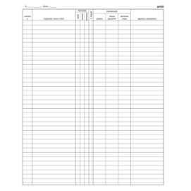 REGISTRO ARRIVI PARTENZE 31x24.5cm 46pag E2839 EDIPRO