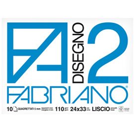 ALBUM P.M. FABRIANO2 (24X33CM 10FG 110GR QUADRETTO 5MM