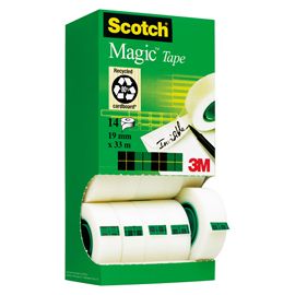 Multi pack 12+2 nastro adesivo Scotch® Magic 810 19mmx33mt permanente