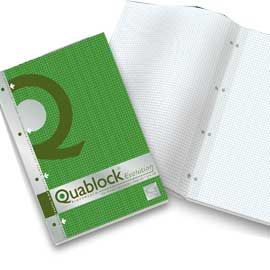 BLOCCO QUABLOCK EVOLUTION RINFORZATO A4 5MM 80GR 40FG PIGNA
