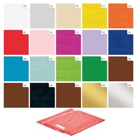 BUSTA 26fogli 50x70cm CARTA VELINA 20gr ARANCIO Rex Sadoch