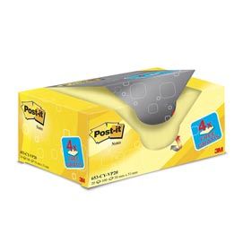 VALUE PACK 16+4 BLOCCO 100fg Post-it® Giallo Canary 38x51mm 72GR 653CY-VP20