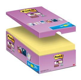 VALUE PACK 14+2 BLOCCO 90fg Post-it® Super Sticky Giallo Canary 76x127mm