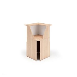 MODULO RECEPTION 90 76x76x117cm CILIEGIO AR. /BIANCO - PRESTIGE
