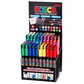 Display 80 MARCATORI UNI POSCA PC1MR assortiti
