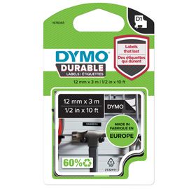 NASTRO DYMO TIPO D1 DURABLE (12MMX3MT BIANCO/NERO 1978365