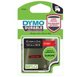 NASTRO DYMO TIPO D1 DURABLE (12MMX3MT BIANCO/ROSSO 1978366