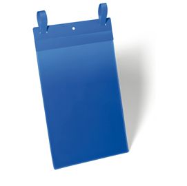 50 buste identificazione con fascette 210x297mm (A4-VERT. art.1750 Blu DURABLE