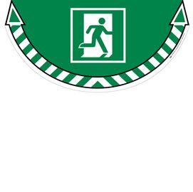 ADESIVO SEGNALATORE da TERRA ''Uscita Emergenza'' 70x35cm Take Care Cep