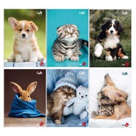 Maxiquaderno A4 40FG+2 80gr 5mm c/marigne Cute BM