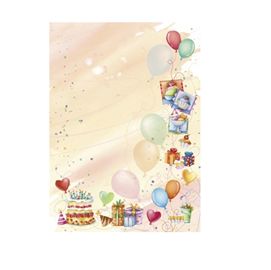 Carta con stampa ''PARTY''' A4 90gr 20fg Decadry
